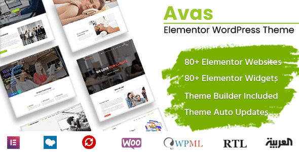 Avas Theme – Multi-Purpose Elementor WordPress Websites