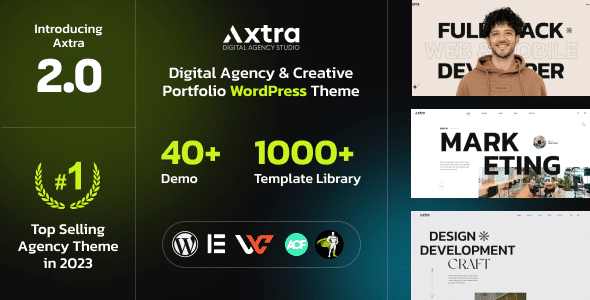 Axtra Theme | Digital Agency Creative Portfolio Theme