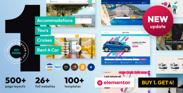 Book Your Travel Theme– Online Booking WordPress Theme