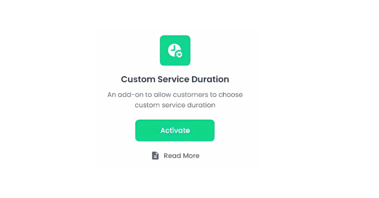 BookingPress Custom Service Duration Addon