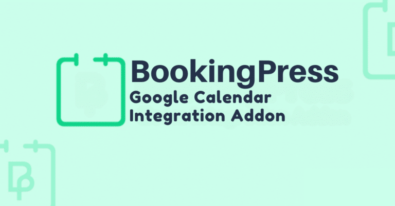 BookingPress Google Calendar Integration Addon