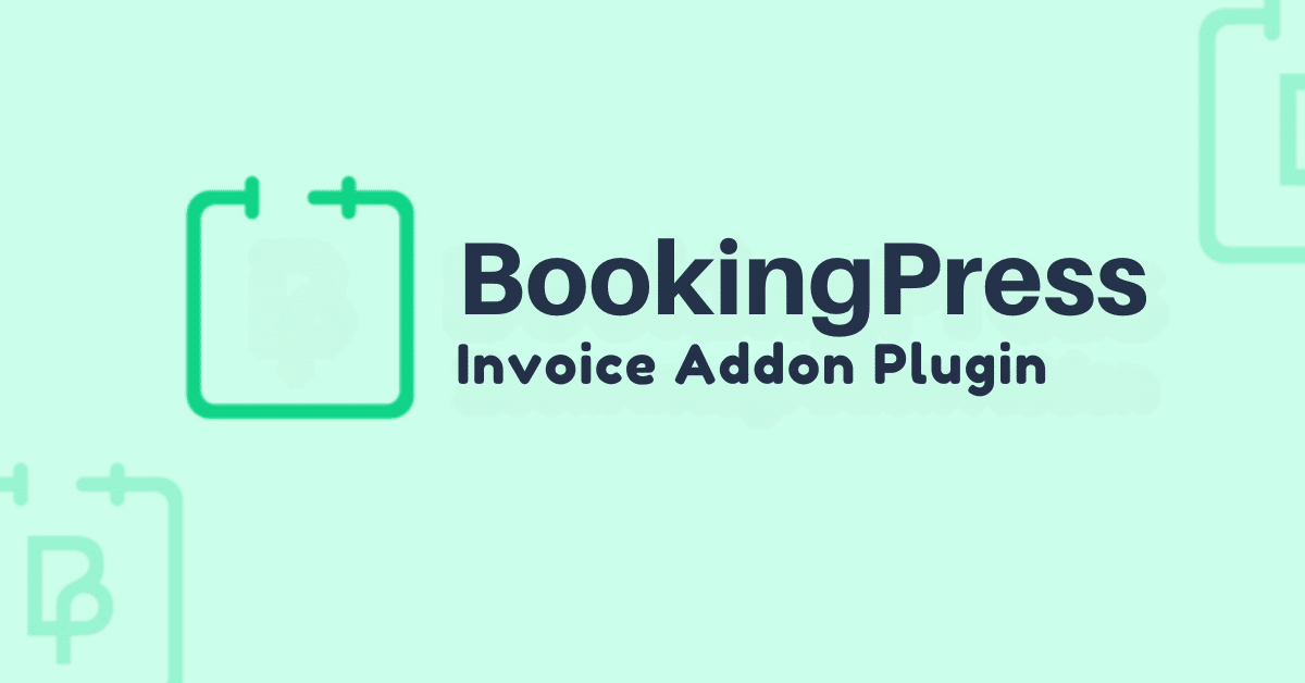 Bookingpress invoice addon