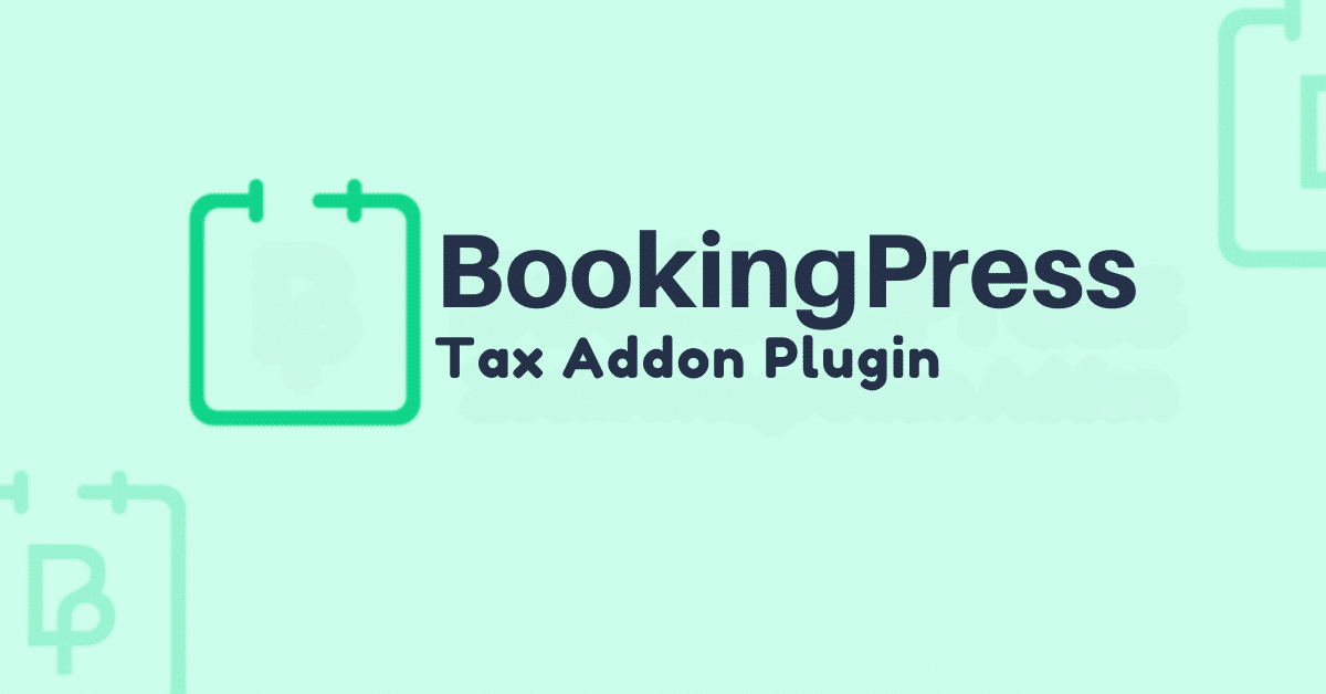 Bookingpress tax addon
