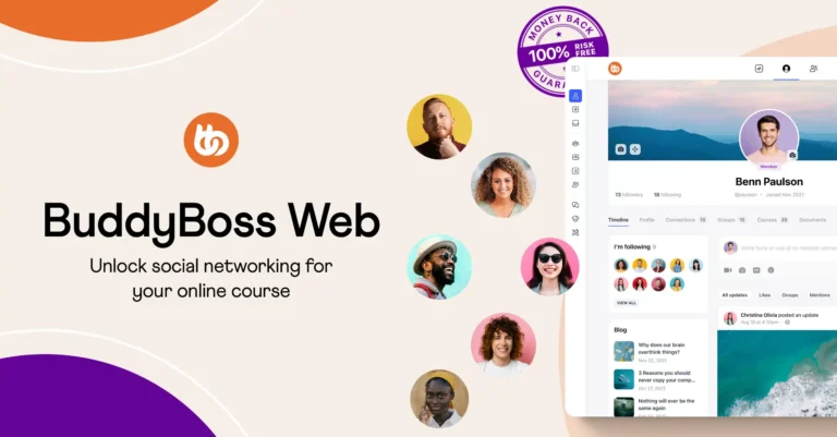 BuddyBoss Theme + Platform Pro – Sell memberships, courses, and build online communities