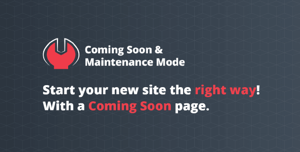 Coming soon & maintenance mode pro