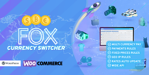 Fox – woocommerce currency switcher professional – multi currency (woocs)