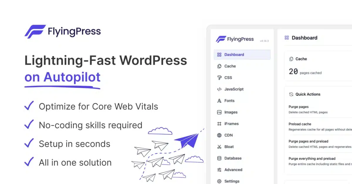 Flyingpress pro – lightning-fast wordpress on autopilot