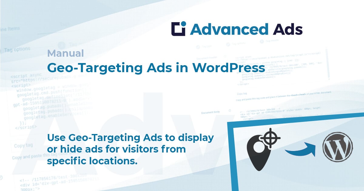 Geo targeting addon for advanced ads