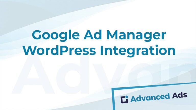 Google Ad Manager Addon for Advanced Ads