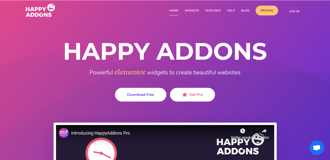 Happy elementor addons pro