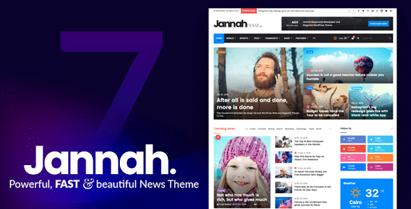 Jannah News Theme – Newspaper Magazine AMP BuddyPress Website