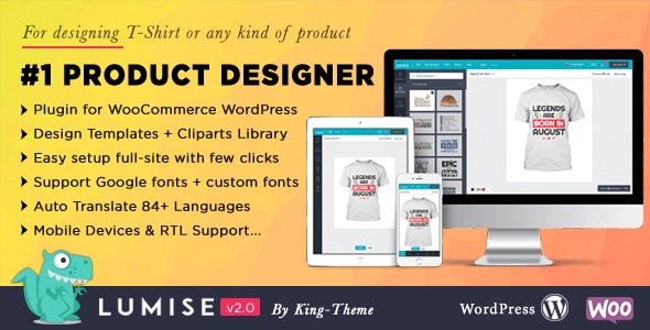 Lumise – product designer for woocommerce wordpress