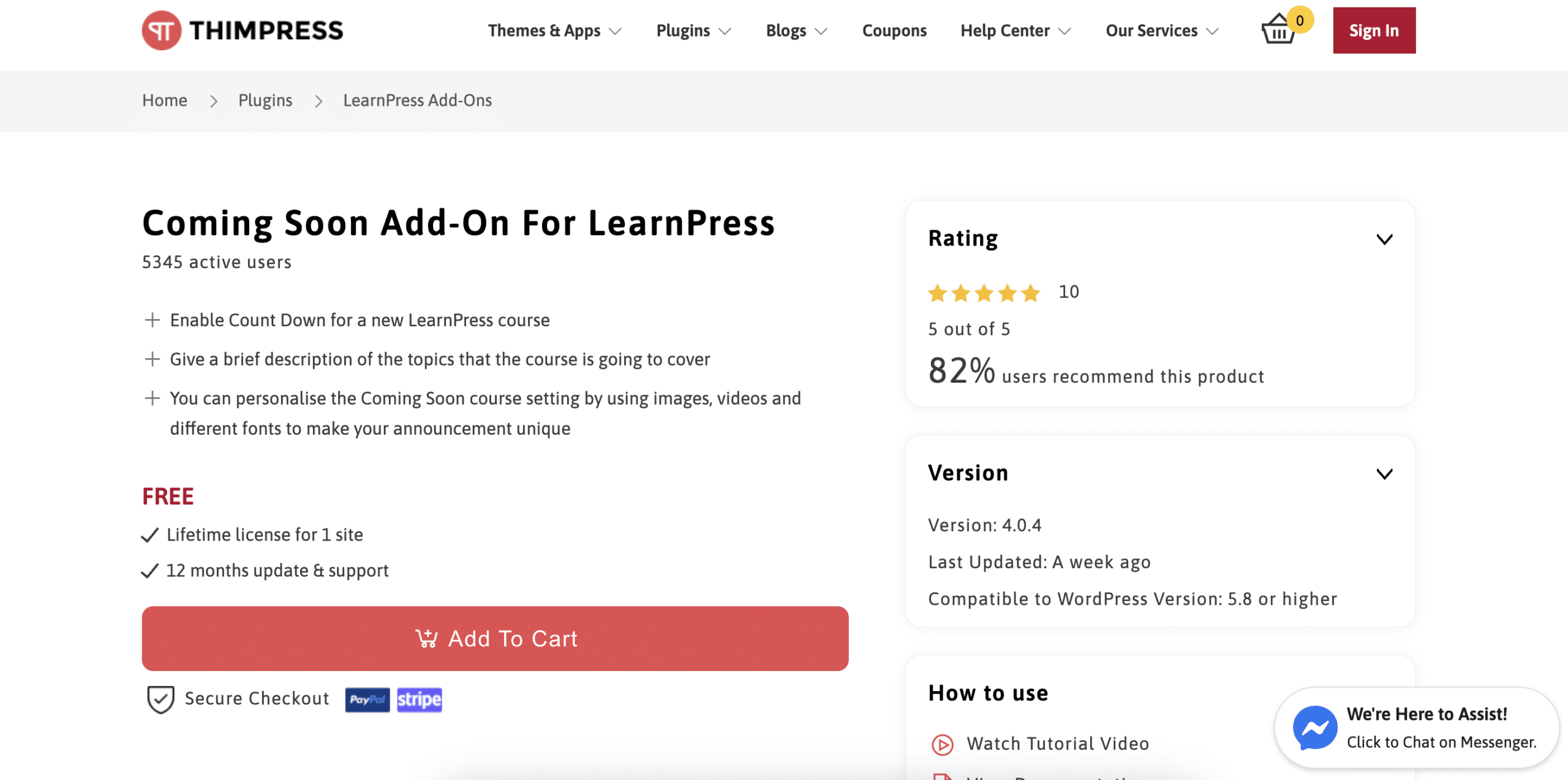 Learnpress coming soon addon