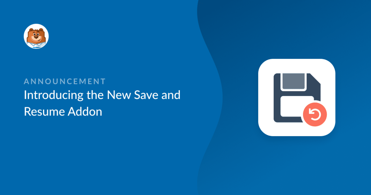 Save and resume addon for wpforms