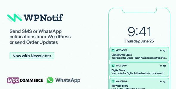 Wpnotif wordpress sms & whatsapp message notifications