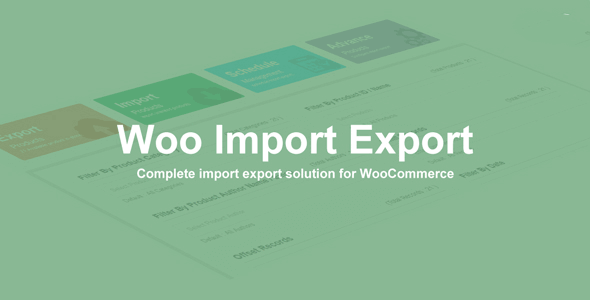 Woo import export