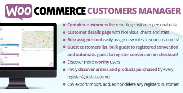 Woocommerce customers manager plugin