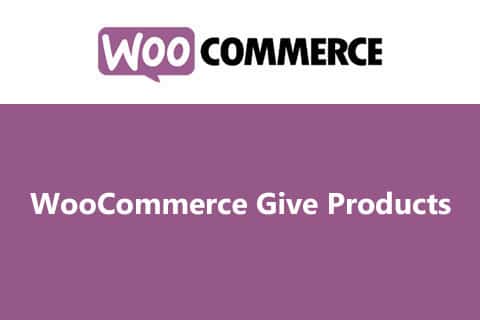 Woocommerce give products