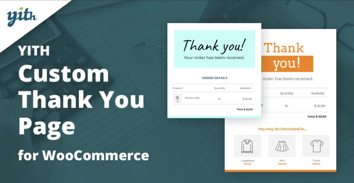 Yith woocommerce custom thank you page