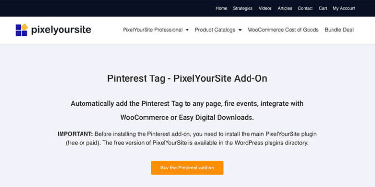 pinterest tag