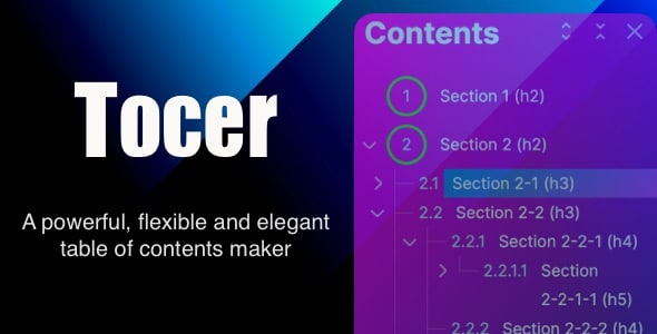 Tocer plugin